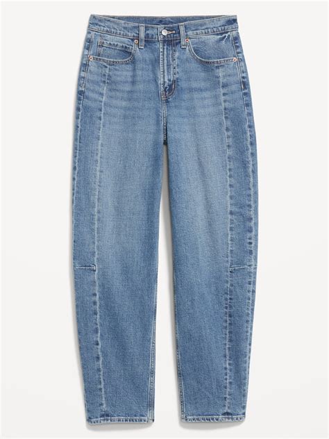 High-Waisted Barrel Ankle Jeans | Old Navy