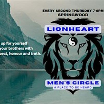Lion Heart Mens Circle, 55 Barbaralla Dr, Springwood, January 25 to ...