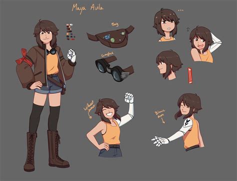 Female Anime Character Reference Sheet
