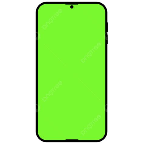 Smartphone Green Screen, Green Screen, Smartphone, Mockup PNG ...