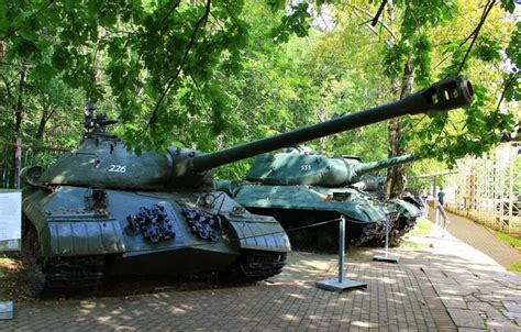 Wallpaper tank, Moscow, USSR, front, Is-3, Poklonnaya Gora, The Museum ...