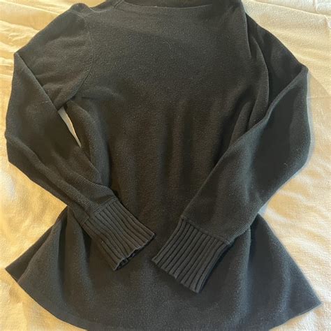 Comfy long black sweater perfect for the up coming... - Depop