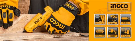 Ingco Hot Glue Gun, 20W(100W) With 2Pcs 11.2Mm Stick Diameter, Fast ...