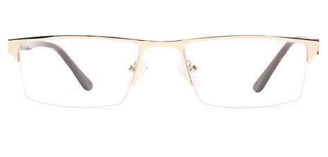 Specsmakers Dura Unisex Eyeglasses Half Frame Rectangle Large 53 Metal ...