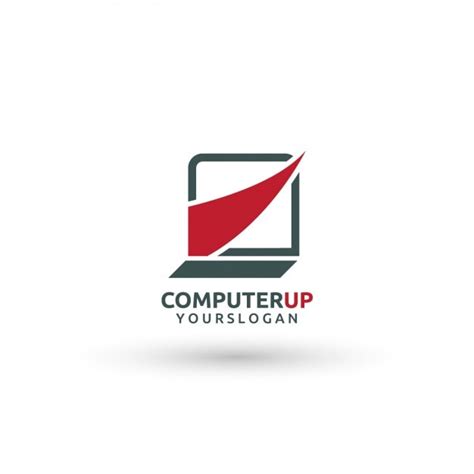 Computer logo template | Premium Vector