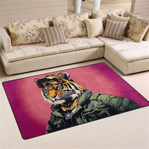 Cool Lion Area Floor Mats Non-Slip Rugs Soft Doormat 31 x 20 inch ...