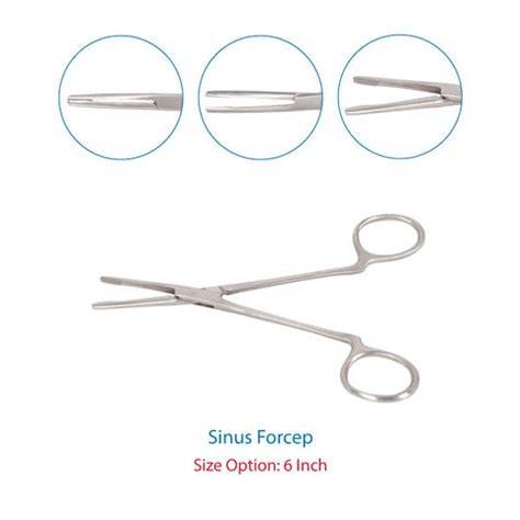 Sinus Forceps Straight 6 inch