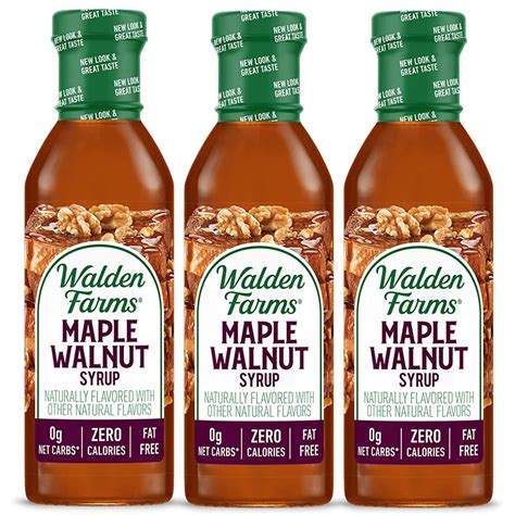 Walden Farms Zero Calorie Maple Walnut Syrup, 3 Bottles Pack - Walmart.com