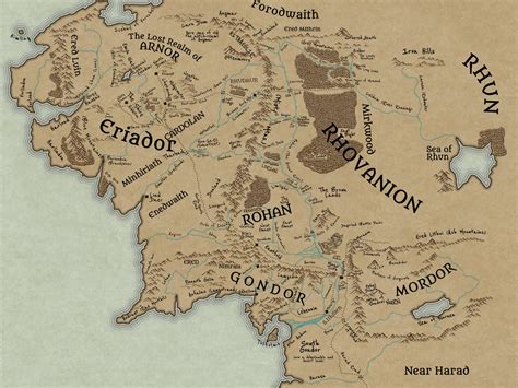 Middle Earth Full Map