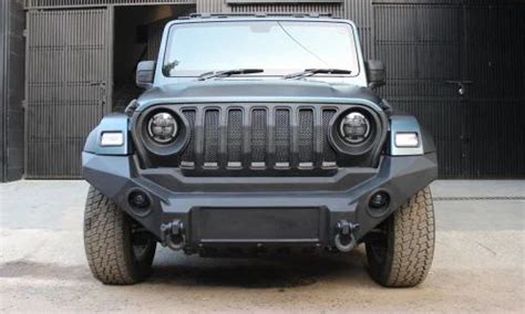 Thar Bumper Guard - Mahindra Thar 2020 Front Bumper_Model R Trader ...