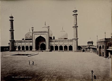 Jama Masjid in Delhi - c1860-80's - Old Indian Photos