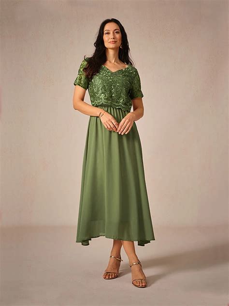 Women's Wedding Guest Cocktail Dress Maxi Dress Contrast Lace Party ...