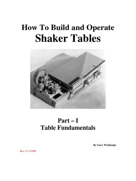 Build Shaker Table 的图像结果