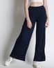 Buy NAVY Trousers & Pants for Women by Ajile by Pantaloons Online ...