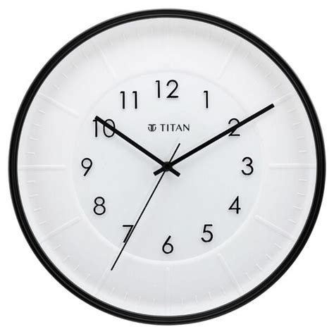 Buy Online Titan Contemporary Wall Clock with Raised Numbers - 30.8 cm ...