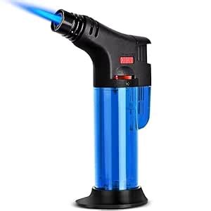 KRIREEN Jet Flame Gas Lighter, Windproof ABS Strong Plastic Handy Liter ...