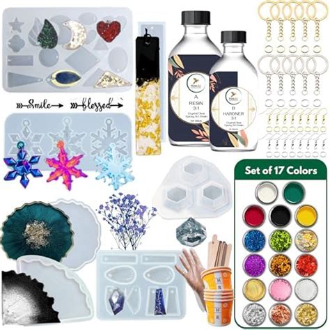 exploralearn Ultimate Resin Art Kit - DIY Coaster Kit with 200 gm Epoxy ...