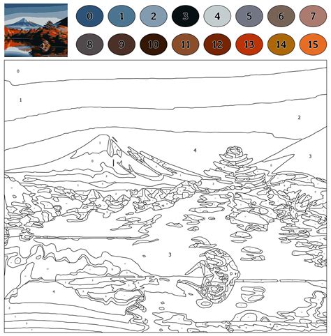 Hard And Difficult Color By Number Printables | Abstract coloring pages ...