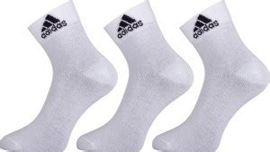 ADIDAS Original Cotton Flat Knit (AD-203) (White/White/White) Men Solid ...
