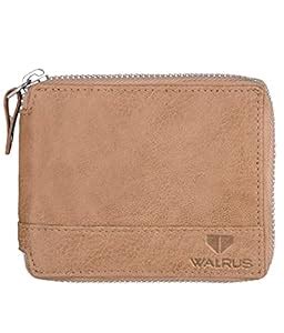 Buy Walrus Vegan Leather Men Wallet Beige- Nature Friendly, RFID ...