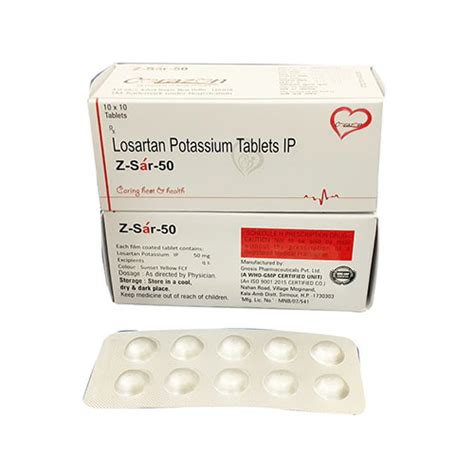 Z Sar 50 - Losartan Potassium Tablets IP - Arlak Biotech