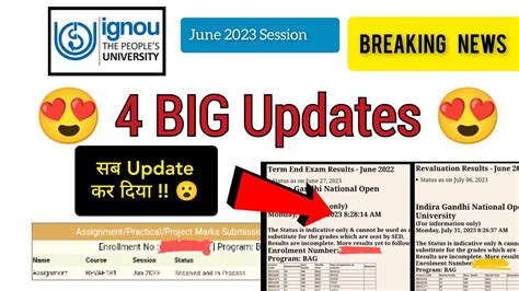 Image result for IGNOU Exam Update