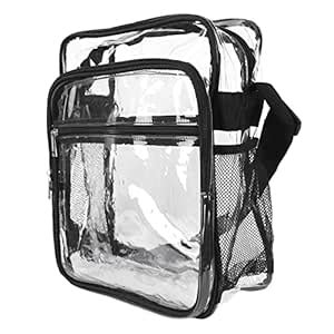 Clear Shoulder Bag, Fashion Sturdy Zipper Transparent Shoulder Bag ...