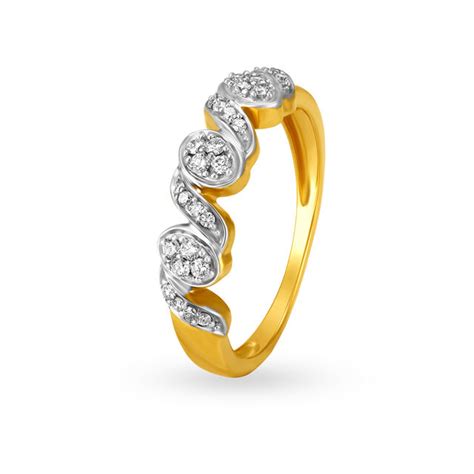 Glamorous Floral Multi Stone Diamond Ring