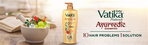 Buy Vatika Dabur Ayurvedic Shampoo - Power of Dus Poshan for 10 Hair ...