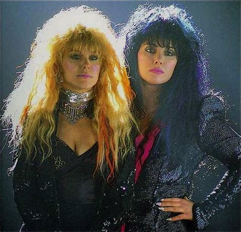 Nancy Wilson and Ann Wilson of Heart, late 80s : r/80s
