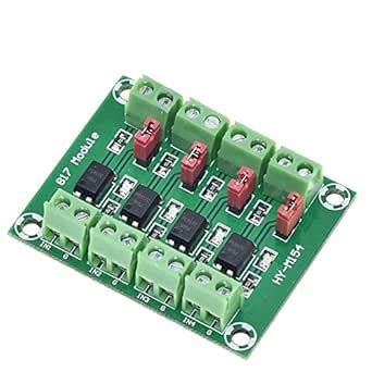 F FABOBJECTS® PC817 4 Channel Optocoupler Isolation Board Voltage ...