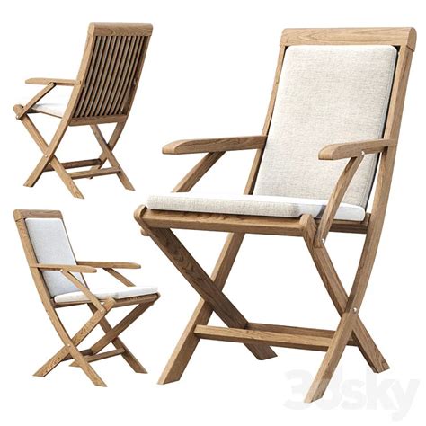 Alesso outdoor wooden dining chair 3DS Max Model – 3DSky Model Free