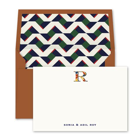 Customised Classic Notecards – Dots and Doodles Design