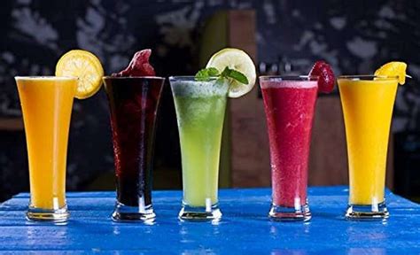 YORBAX (Pack of 6) Faluda Glass, Beer Juice Mocktail Lassi Glass for ...