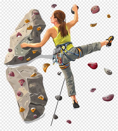 Rock Climbing Wall Clip Art Rock Climbing Wall Isolated Cartoon Vector
