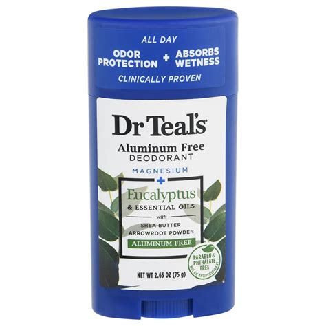 Dr Teal's Aluminum Free Deodorant with Eucalyptus - Shop Deodorant ...