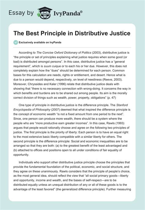 Image result for Distributive Justice Examples