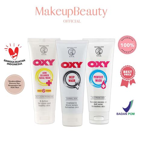 Jual OXY Facial Cleanser | Acne Cleanser | Perfect Wash | Deep Wash ...