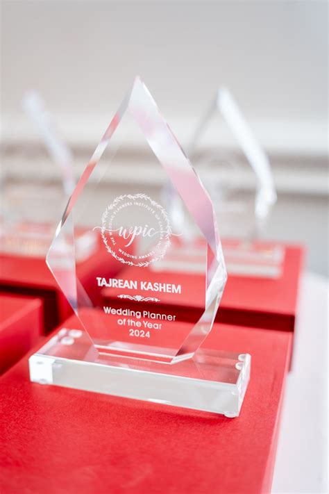 1 month ago, I received the "Wedding Planner of the Year" award from the Wedding Planner's ...