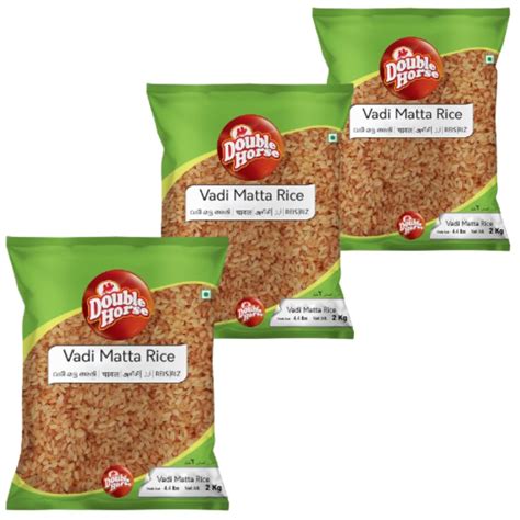 Double Horse Matta Red Rice 2Kg*3 | 6kg | Pack of 3 | Parboiled Rice ...