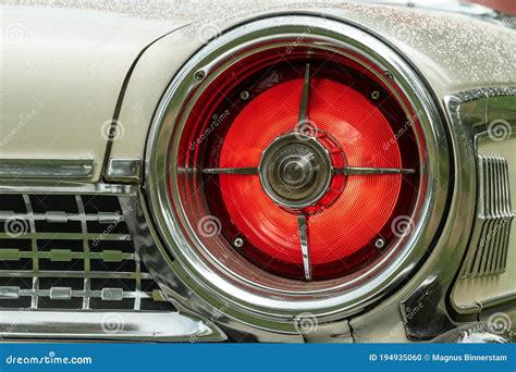 Tail Light of a Classic American Car from the Sixties Editorial Image ...