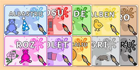 Culori - Planșe (teacher made) - Twinkl