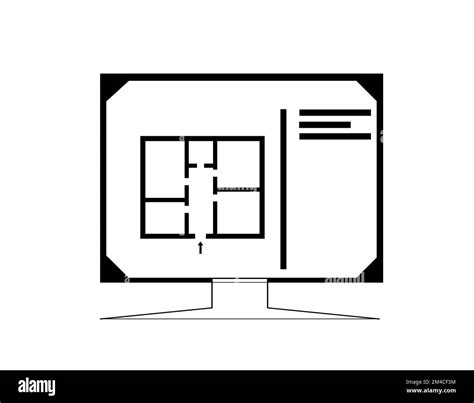 Black and white house floor plan, blueprint. House apartment with ...