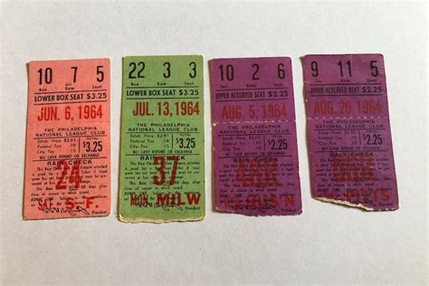 1964 Phillies ticket stubs keep a father's memory alive
