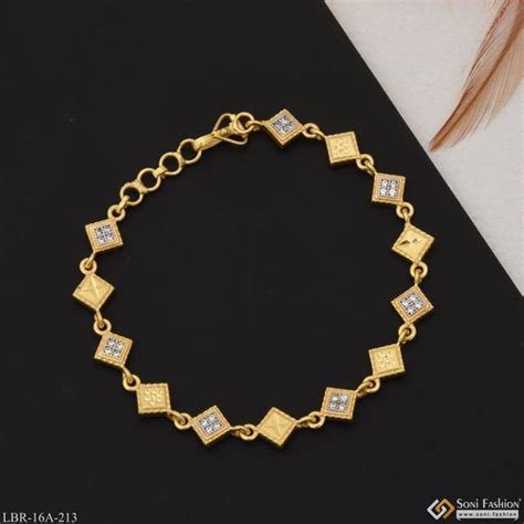 1 Gram Gold Bracelet for Women – Tagged "Square" – Soni Fashion®