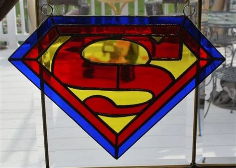 Stained glass superman symbol | MakerPlace by Michaels