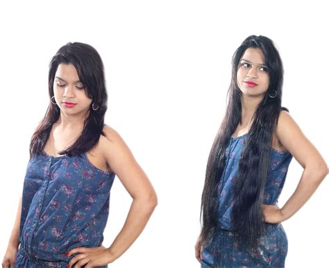 Ritzkart Remy Human Hair Extensions 22" Long & Natural Black Straight ...