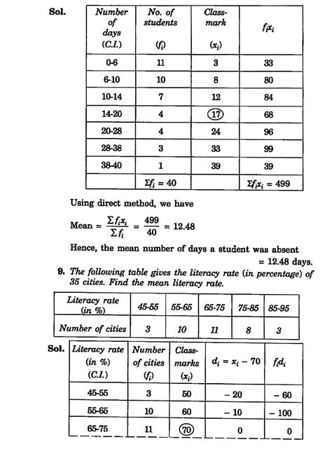 Class 10 Math Statistics Question Q1 的图像结果