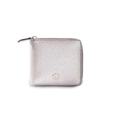 Buy Caprese Amelia Small Zip Around Silver Wallet Online