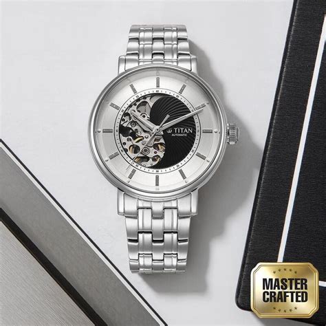 Buy Online Titan Yin Yang Skeletal Automatic Analog with Black Dial ...